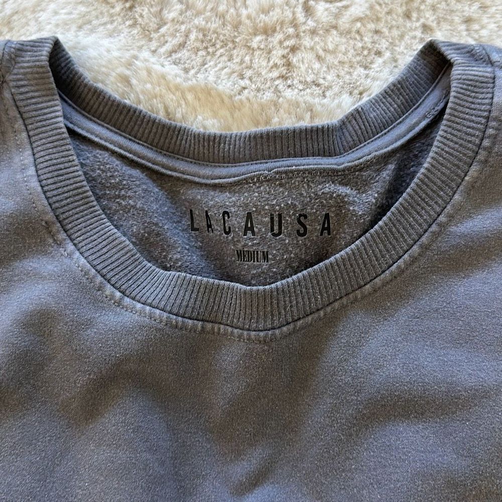 LACAUSA Set Sweatshirt & Shorts Grey Size M - Picture 4 of 11